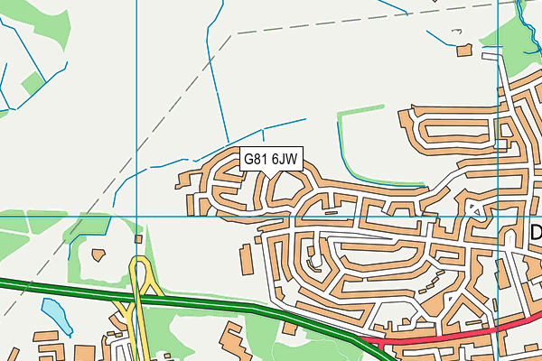 G81 6JW map - OS VectorMap District (Ordnance Survey)