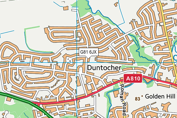 G81 6JX map - OS VectorMap District (Ordnance Survey)