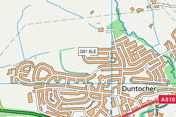 G81 6LE map - OS VectorMap District (Ordnance Survey)