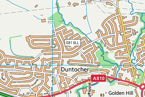 G81 6LL map - OS VectorMap District (Ordnance Survey)