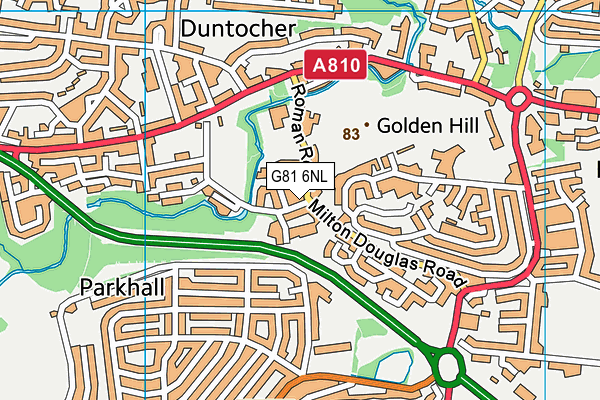 G81 6NL map - OS VectorMap District (Ordnance Survey)