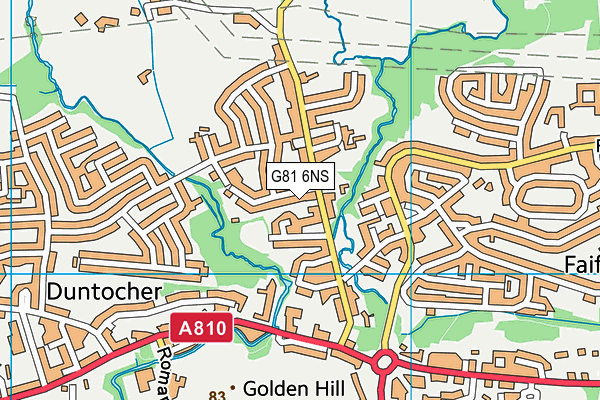 G81 6NS map - OS VectorMap District (Ordnance Survey)