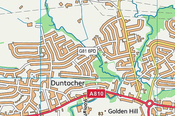 G81 6PD map - OS VectorMap District (Ordnance Survey)