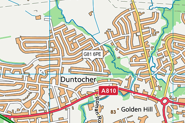 G81 6PE map - OS VectorMap District (Ordnance Survey)