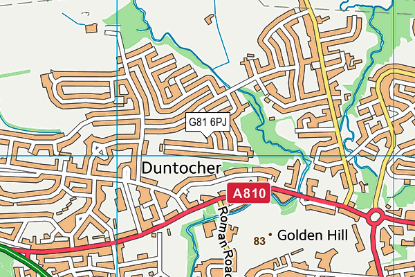 G81 6PJ map - OS VectorMap District (Ordnance Survey)