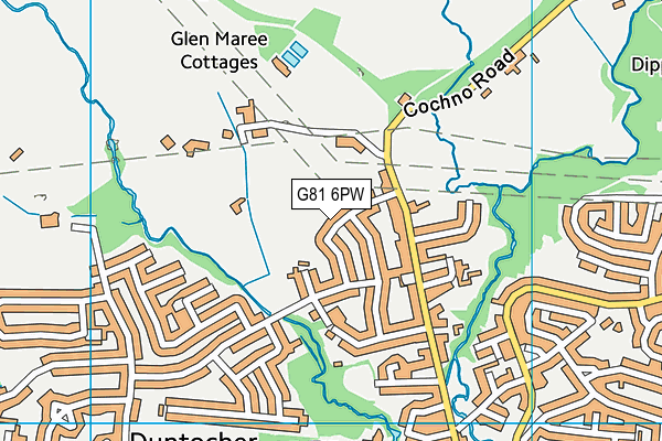 G81 6PW map - OS VectorMap District (Ordnance Survey)