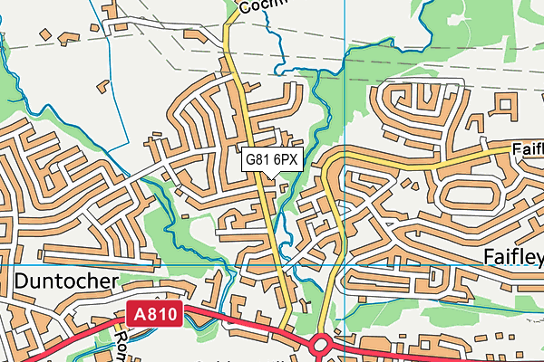 G81 6PX map - OS VectorMap District (Ordnance Survey)