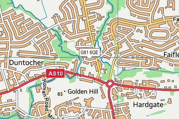 G81 6QE map - OS VectorMap District (Ordnance Survey)