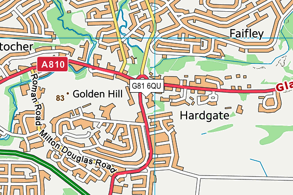 G81 6QU map - OS VectorMap District (Ordnance Survey)