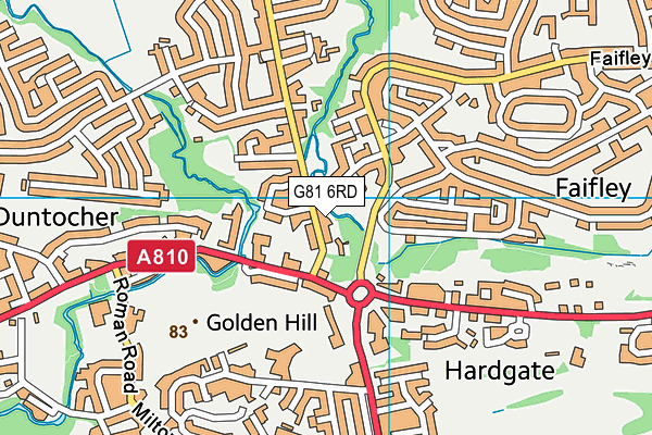 G81 6RD map - OS VectorMap District (Ordnance Survey)