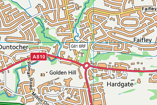 G81 6RF map - OS VectorMap District (Ordnance Survey)