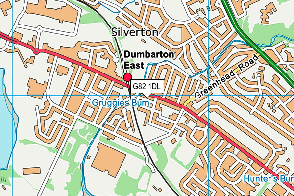 G82 1DL map - OS VectorMap District (Ordnance Survey)