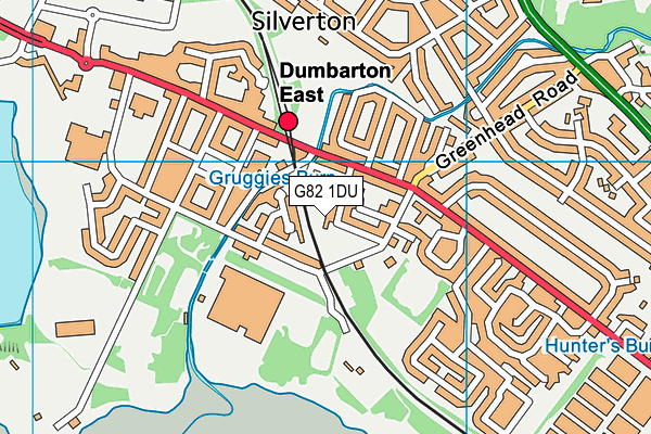 G82 1DU map - OS VectorMap District (Ordnance Survey)