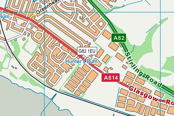 G82 1EU map - OS VectorMap District (Ordnance Survey)