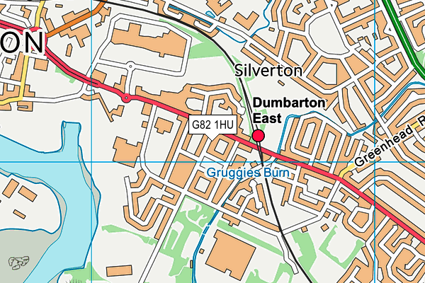 G82 1HU map - OS VectorMap District (Ordnance Survey)