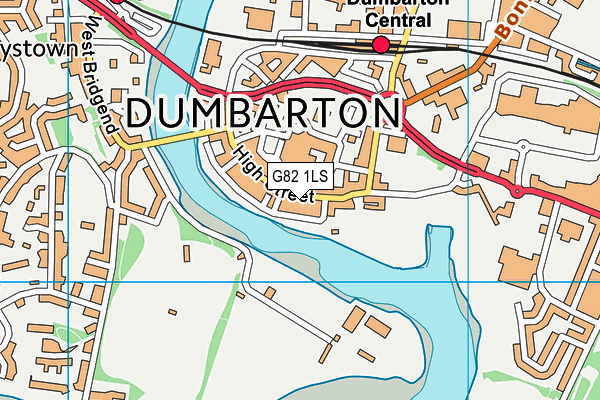 G82 1LS map - OS VectorMap District (Ordnance Survey)