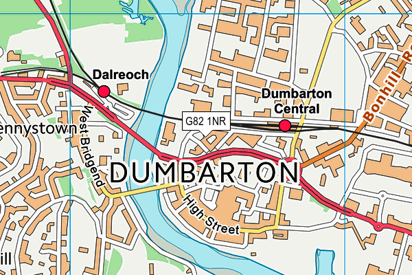 G82 1NR map - OS VectorMap District (Ordnance Survey)