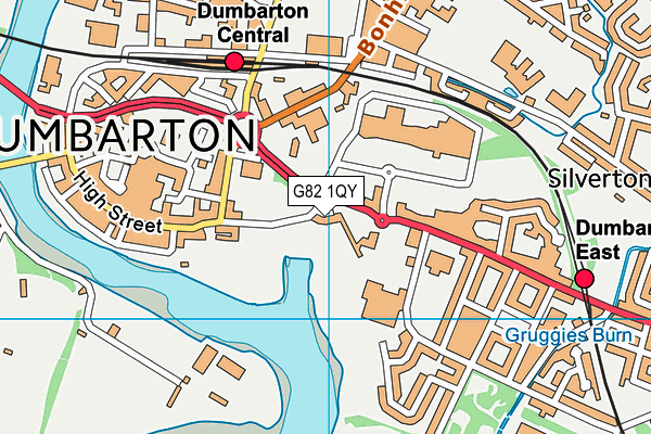 G82 1QY map - OS VectorMap District (Ordnance Survey)