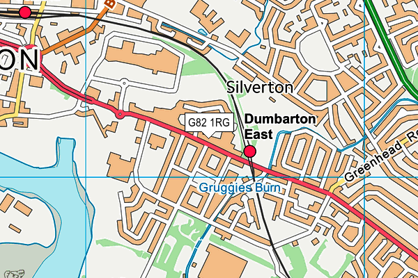 G82 1RG map - OS VectorMap District (Ordnance Survey)