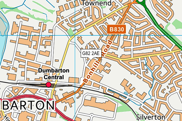 G82 2AE map - OS VectorMap District (Ordnance Survey)