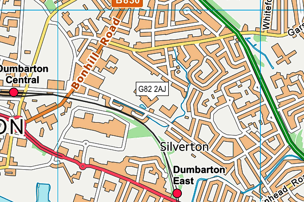 G82 2AJ map - OS VectorMap District (Ordnance Survey)