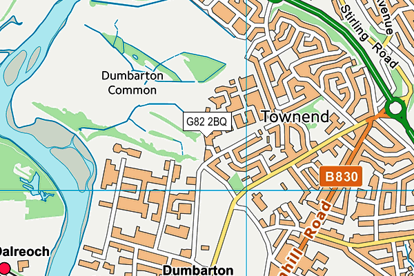 G82 2BQ map - OS VectorMap District (Ordnance Survey)