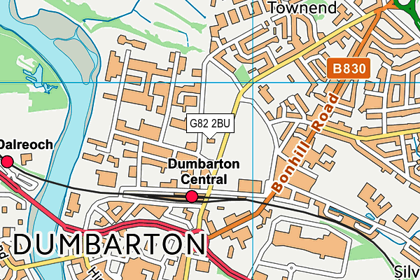 G82 2BU map - OS VectorMap District (Ordnance Survey)