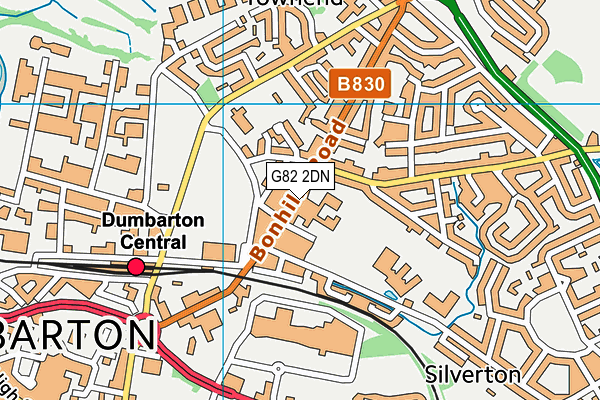 G82 2DN map - OS VectorMap District (Ordnance Survey)