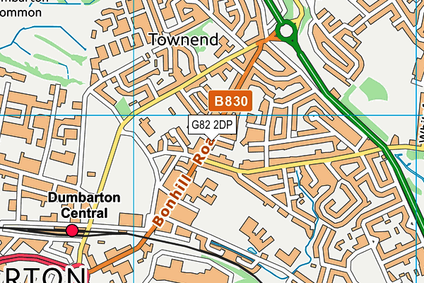 G82 2DP map - OS VectorMap District (Ordnance Survey)