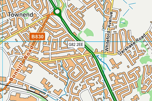 G82 2EE map - OS VectorMap District (Ordnance Survey)