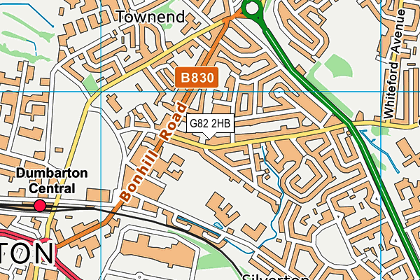 G82 2HB map - OS VectorMap District (Ordnance Survey)