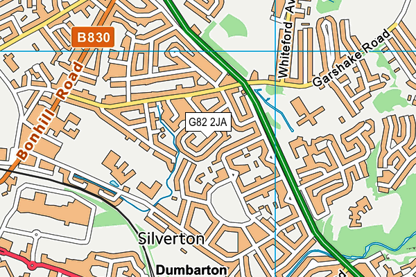 G82 2JA map - OS VectorMap District (Ordnance Survey)