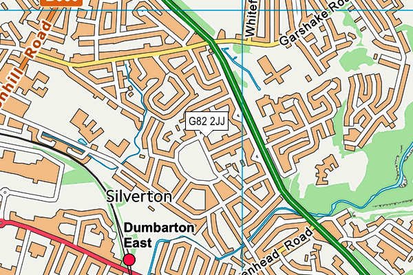 G82 2JJ map - OS VectorMap District (Ordnance Survey)