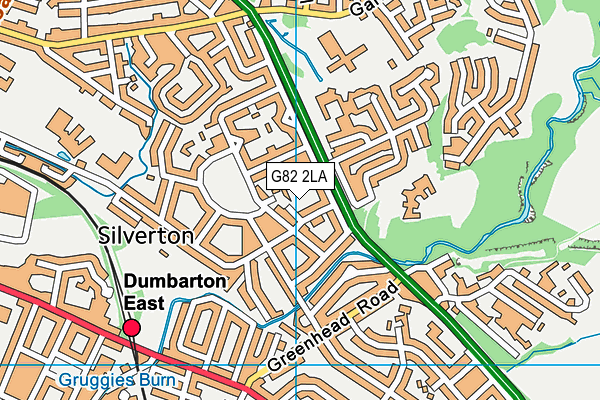 G82 2LA map - OS VectorMap District (Ordnance Survey)