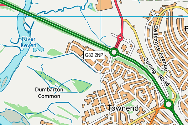 G82 2NP map - OS VectorMap District (Ordnance Survey)