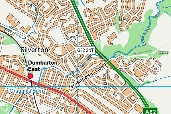 G82 2NT map - OS VectorMap District (Ordnance Survey)