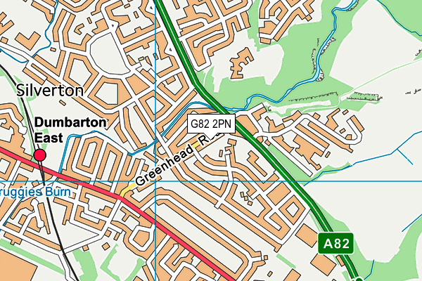 G82 2PN map - OS VectorMap District (Ordnance Survey)