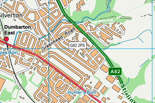 G82 2PS map - OS VectorMap District (Ordnance Survey)