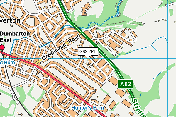 G82 2PT map - OS VectorMap District (Ordnance Survey)
