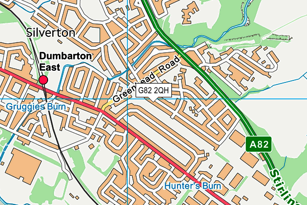 G82 2QH map - OS VectorMap District (Ordnance Survey)
