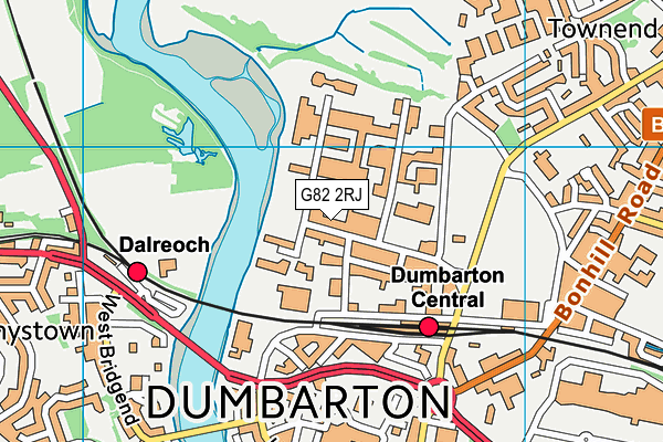 G82 2RJ map - OS VectorMap District (Ordnance Survey)