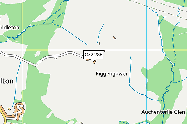 G82 2SF map - OS VectorMap District (Ordnance Survey)