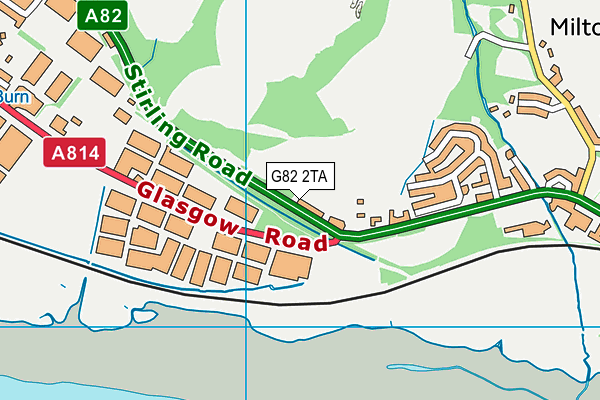 G82 2TA map - OS VectorMap District (Ordnance Survey)