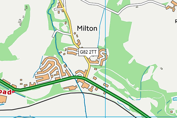 G82 2TT map - OS VectorMap District (Ordnance Survey)