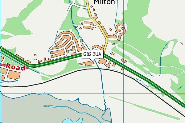 G82 2UA map - OS VectorMap District (Ordnance Survey)