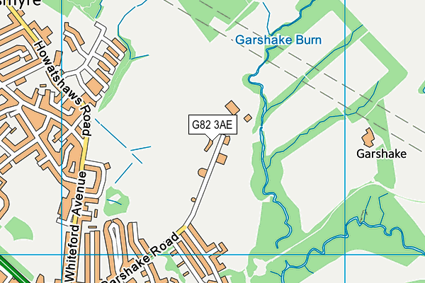 G82 3AE map - OS VectorMap District (Ordnance Survey)