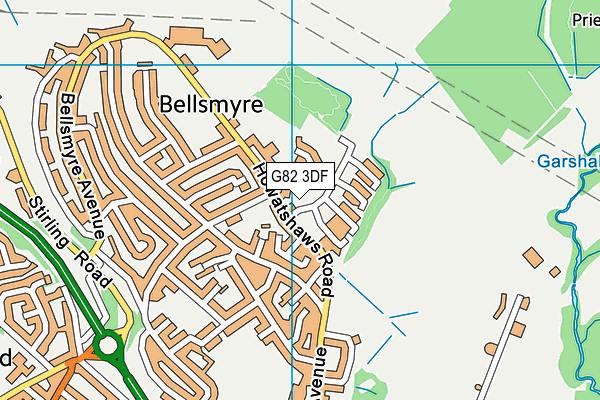 G82 3DF map - OS VectorMap District (Ordnance Survey)