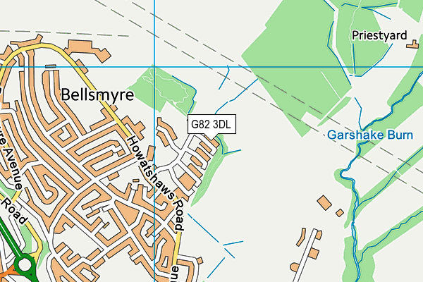 G82 3DL map - OS VectorMap District (Ordnance Survey)