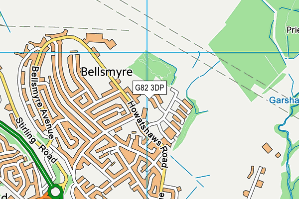 G82 3DP map - OS VectorMap District (Ordnance Survey)