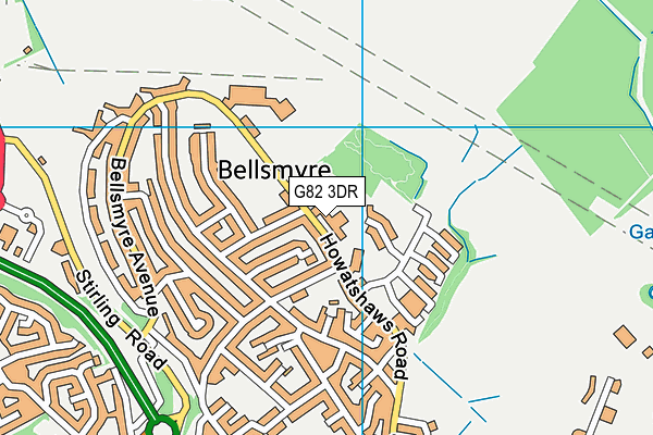 G82 3DR map - OS VectorMap District (Ordnance Survey)